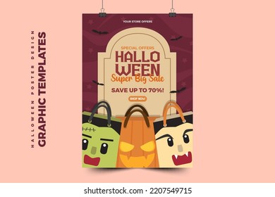 Halloween themed graphic design template, easy to customize simple and elegant design