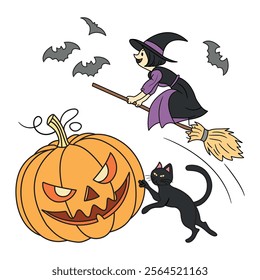 A Halloween themed pumpkin design