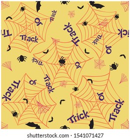 halloween themed seamless pattern vector  wallpaper and halloween wrapping paper