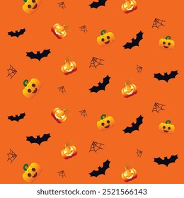  Halloween themes pattern vector illustration