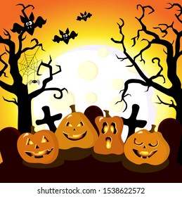 halloween with tikvah and night cemetery