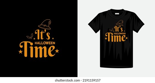 It's halloween Time lettering Vector, holiday calligraphy for banner, poster, greeting card, party invitation