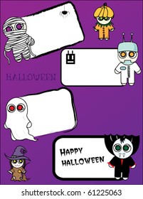 halloween time spooky invitations with place for text