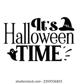 It’s Halloween Time, Halloween SVG Design Template vector file.