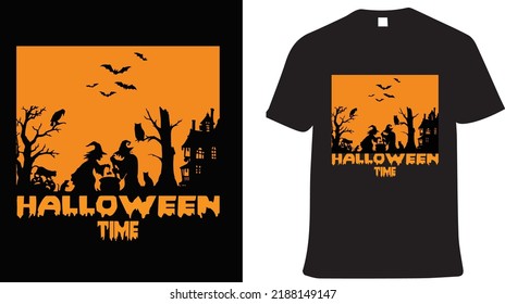 Halloween time t shirt design 
