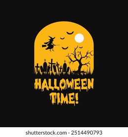  Halloween Time T shirt Design