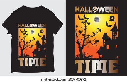 HALLOWEEN TIME HALLOWEEN T-SHIRT DEIGN