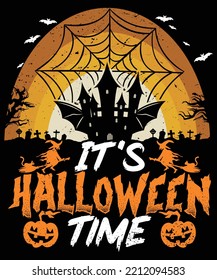 It's Halloween Time HALLOWEEN TSHIRT - HALLOWEEN T-SHIRT DESIGN