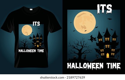 Its halloween time. Halloween t-Shirt Design. Creative Halloween T-shirt template, easy to print all-purpose for man, women, and children shirts.