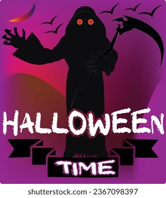 Halloween time vector t-shirt design