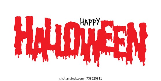 Halloween title. EPS 10 vector illustration.