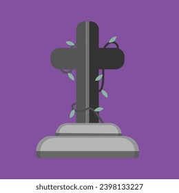 A Halloween tomb cross for decorative