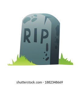 Halloween Tomb Gravestone Scary Vector Illustration Stock Vector ...