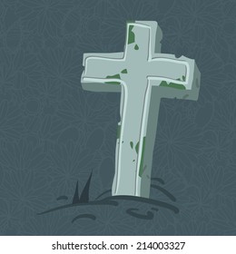 Halloween tomb. Vector tombs icons for web page backgrounds, postcards, greeting cards, invitations, pattern fills, surface textures.
