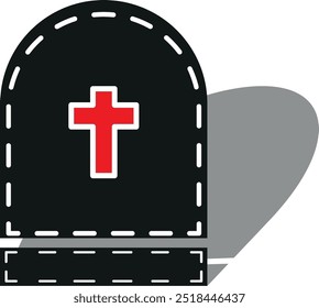 Halloween tombstone icon which is synonymous with the atmosphere of death on Halloween