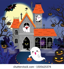 Haunted House Drawing Images Stock Photos Vectors Shutterstock