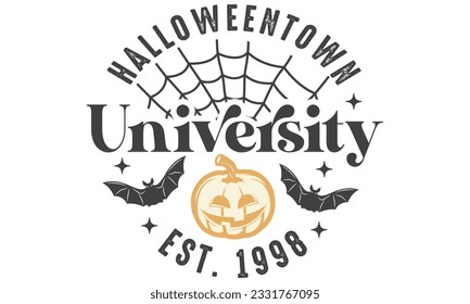 Halloween town university EST 1998 Retro Design