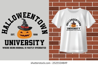 Halloween town university  t shirt, Halloween t shirt design