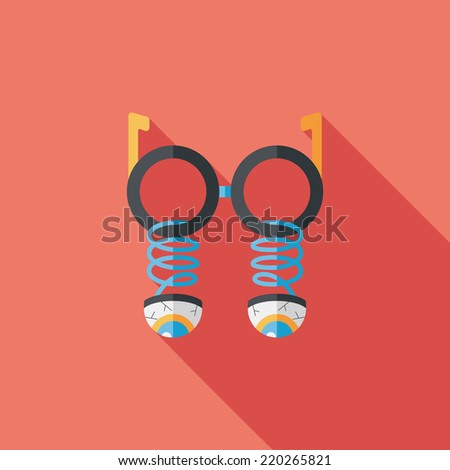 Halloween toy flat icon with long shadow,eps10 Foto stock © 
