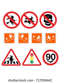 halloween traffic signs