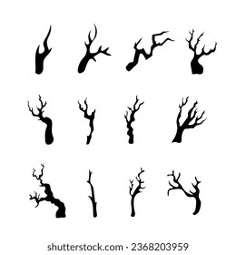 halloween tree ,tree devil scary scary halloween illustration vector 