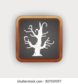 halloween tree doodle