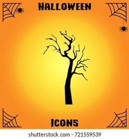 Halloween tree icon