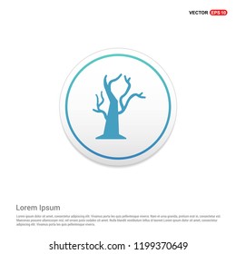 Halloween Tree icon Hexa White Background icon template - Free vector icon