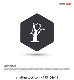 Halloween Tree icon White Background icon template