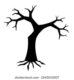 Halloween Tree Spooky Horror Silhouette