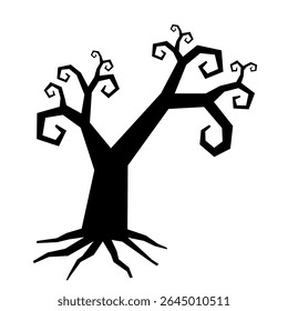 Halloween Tree Spooky Horror Silhouette