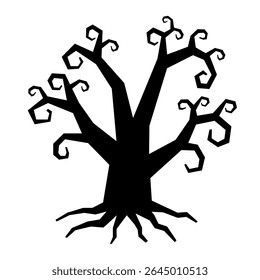 Halloween Tree Spooky Horror Silhouette