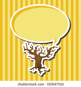 Halloween tree theme elements