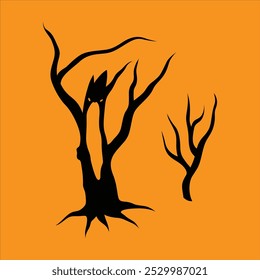Halloween tree vector illustration file
