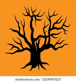 Halloween tree vector illustration file