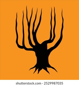 Halloween tree vector illustration file