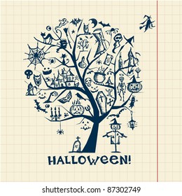 Halloween tree for your design