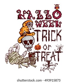 halloween trick or tread objects