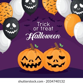 Halloween trick or treat banner