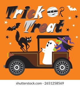 Halloween Trick or Treat Car Parade Spooky Fun
