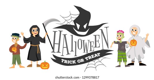 Halloween Trick or Treat horror party poster