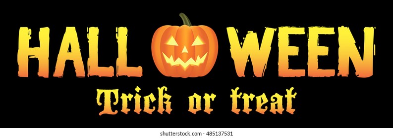 Halloween trick or treat logo