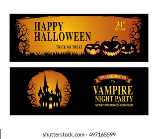 Halloween. trick or treat. Halloween party. Happy halloween. Vector illustration.