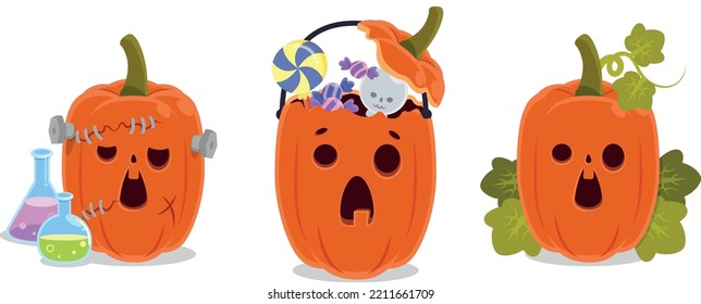 Halloween Trick or Treat Pumpkin Collection
