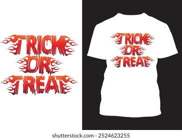 Halloween Trick or Treat T Shirt Design