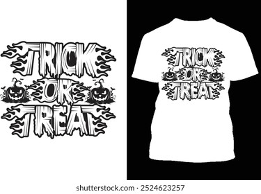 Halloween Trick or Treat T Shirt Design