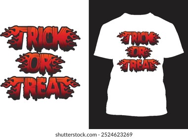 Halloween Trick or Treat T Shirt Design
