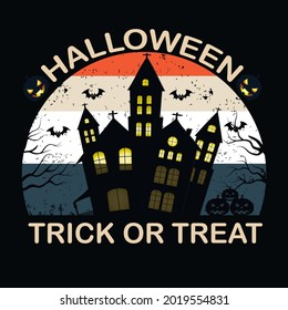 Halloween TRICK OF TREAT t-shirt design