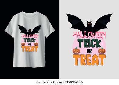 Halloween trick or treat t-shirt design