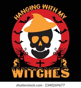 halloween tshart design vector art
